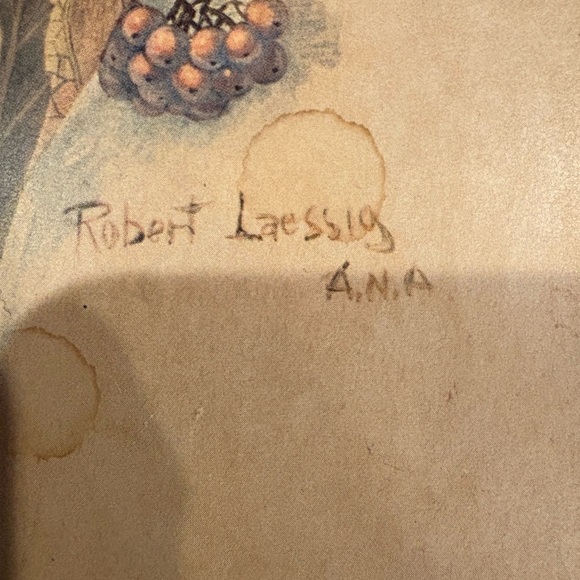 Vintage wood lithograph print by artist Robert Laessig 1966 “Meadow Beauty” - Picture 3 of 11